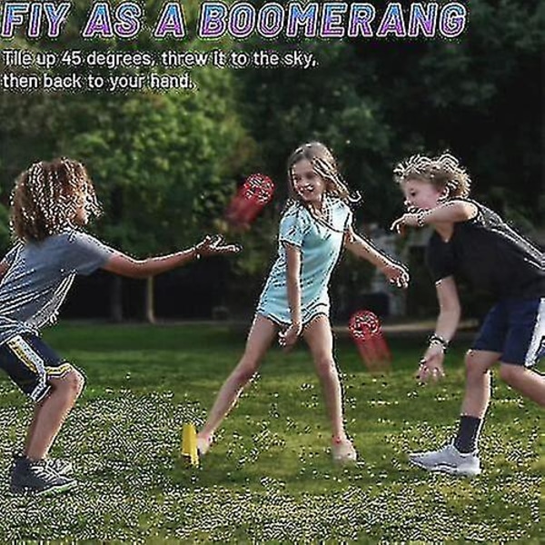 Flying Ball Boomerang Spinner Leker Mini Drone Ufo Barn Gutt Jente Gaver_i（Rød og fjernkontroll）