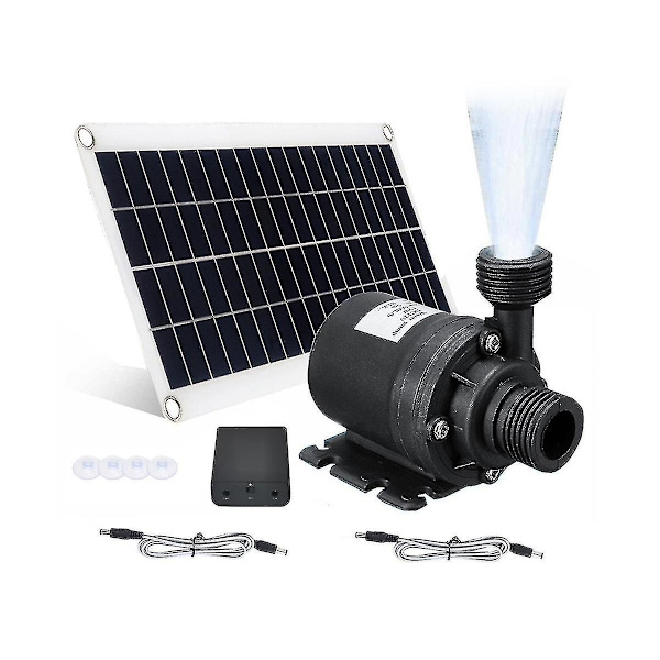 50w solcellsdriven vattenpump 800l/h solcellsfontänpump Dc12v för familjeträdgårdens vattenfontän Irriga