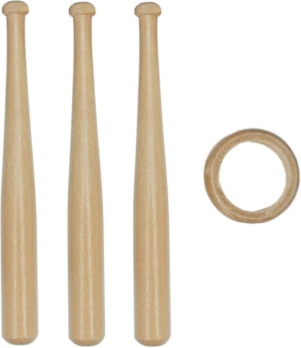 Basebollställ i Trä, Basebollställ, Visningsställ, Skrivbordsdekoration