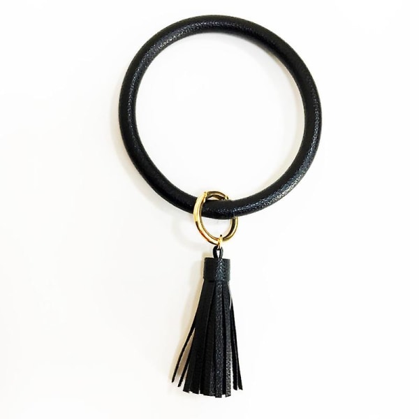 Key Ring Bracelet Wristlet Keychain Bangle Keyring - Portable Leather Tassel Bracelet Key Chain