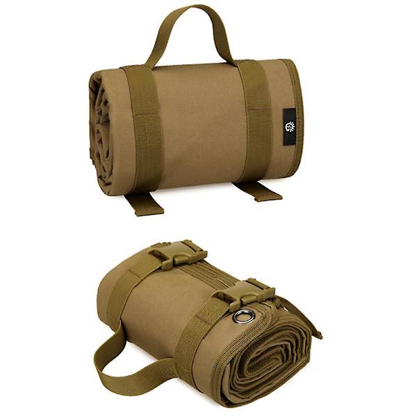 Taktisk hoprullningsbar skjutmatta Lättviktsrullningsbar träningsmatta Vattentät hopfällbar matta för utomhusjakt Camping Range Sniper（cp camouflage）