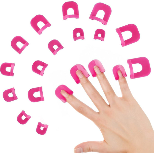 Nagellacksschabloner 52 st i 10 storlekar Nagelmålning Guide Nagelkonst Grundläggande Verktyg Tillbehör