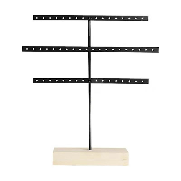 Metallörhänge Display Stativ Smycken Förvaring Vit Svart Halsband Smycken Organizer Hållare Butik Heminredning Kvinna Gåvor
