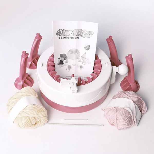 Populära plast 22 nålar syverktyg DIY handstickning maskin vävvävstol för halsduk mössa