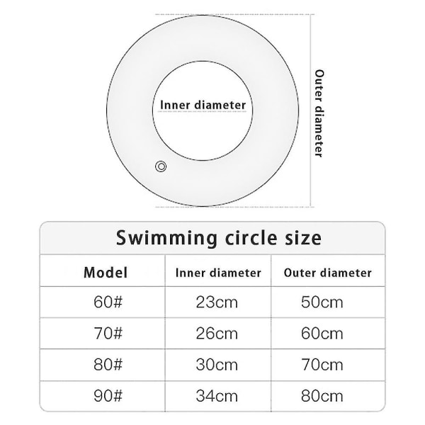 Uima-altaan kellukkeet, aikuisten koko 8–12-vuotiaille lapsille.