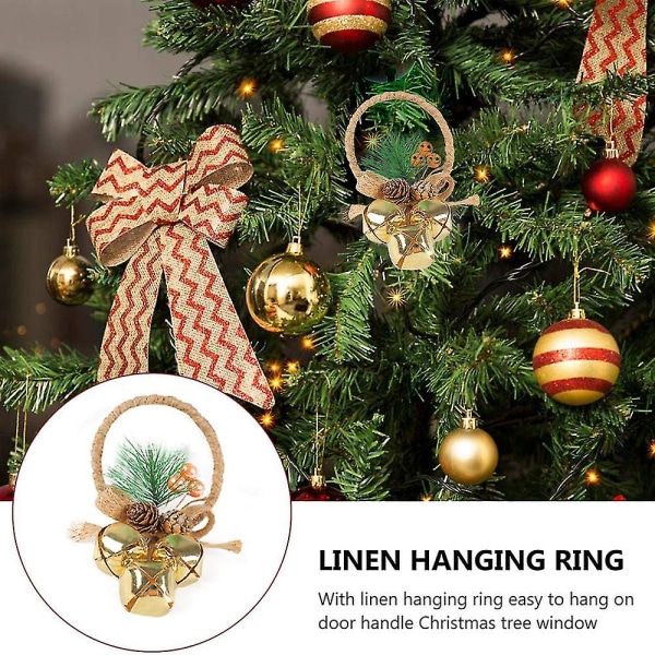 Jul med klokkeanheng hengende ornamenter som er kompatible med juletre