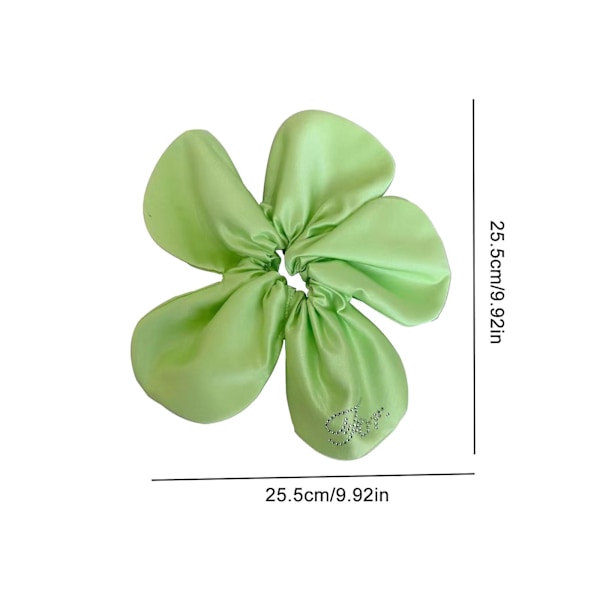Bløde satin scrunchies til kvinder (grøn)