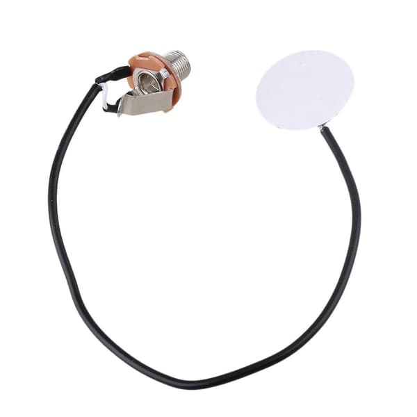 2 st Piezo Transducer Gitarr Mikrofon Pickup 6,35 mm Jack Mic Kontakt