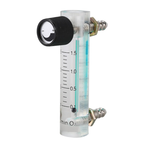 0,1-1,5LPM 1,5L Oxygen Flow Meter Flowmåler med kontrolventil til Oxygen Air（Transparentgrøn）