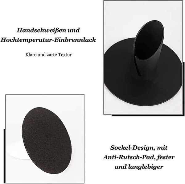 Ljusstake, Ljusstake för romantiska middagar, Dekoration för vardagsrum och sovrum, 4-pack