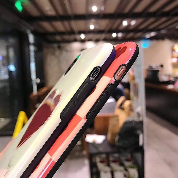 Telefonfodral Kompatibelt Med Iphone Xr, Elegant Vacker Röd Hjärtmönster Blank Yta Skyddsfodral Mjuk Tpu 360 Grader Bra Skydd - Stort Röd Hjärta