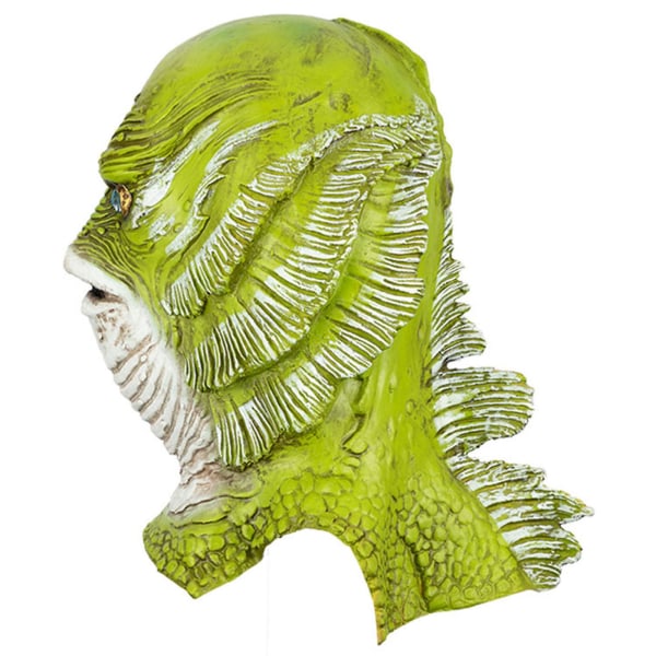Monster Fish Creature Halloween Dress Up Latex Nyhet Dräkt Gummi Helt huvud