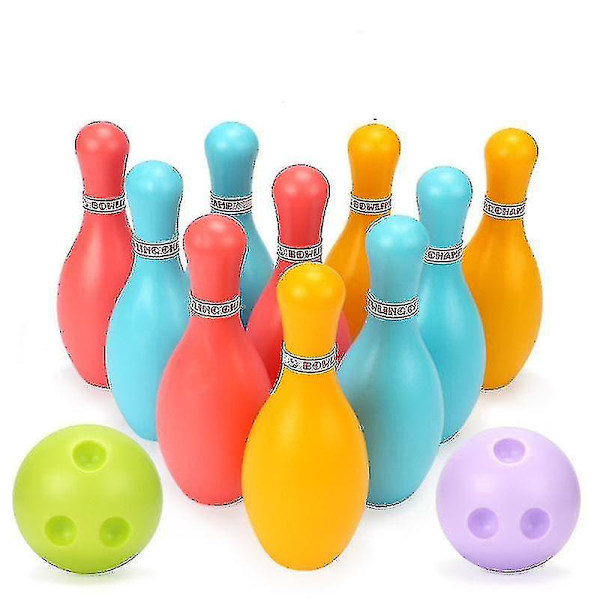 14,5 cm hög bowlingpinneset 4,6 cm diameter bowlingboll bowlingset för barn