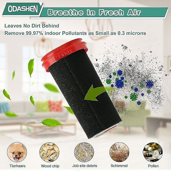 3-pak 25,2v/21,6v filter til Bosch Flexxo serie 4 trådløs støvsuger Bbh32101 Bbh3zoo25 Bbh3petgb Bbh3211gb, erstatningsdel nr. 12026520t-audace