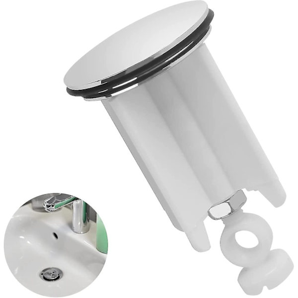 Universal Avloppsplugg, 40mm Badrumsvask Avloppsplugg Ersättning Avloppsplugg