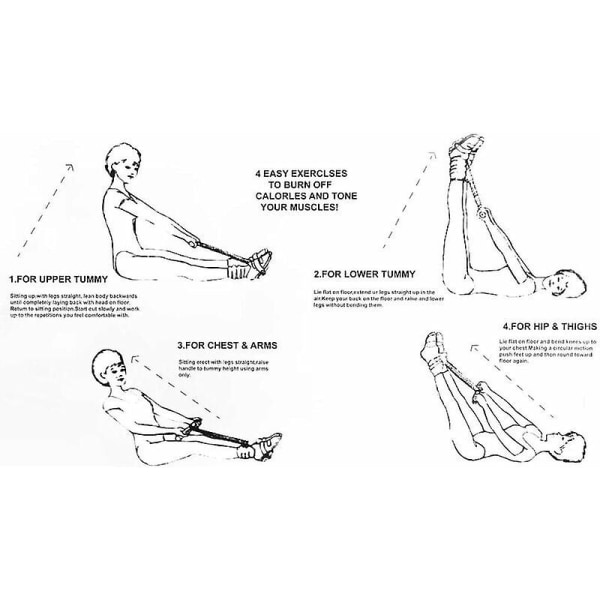 Winter Promotion, Bungee Rower -monitoimilaite Belly Action Strength Training