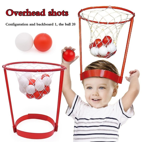 Pannebånd bøyler Basketball Festspill,sportsleketøy Barnebasketballskytelekesett, Morsomt bursdagsgavefest Karnevalballspill for barn