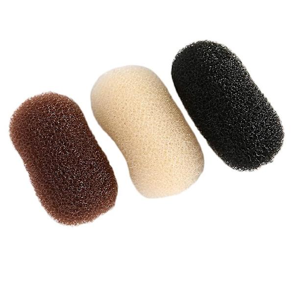 3 stk Bump It Up Volume Hair Base Set Svamp Volum Bump Inserts Hårbaser Hår Bump Up Kamklips for Kvinner DIY Frisyrer