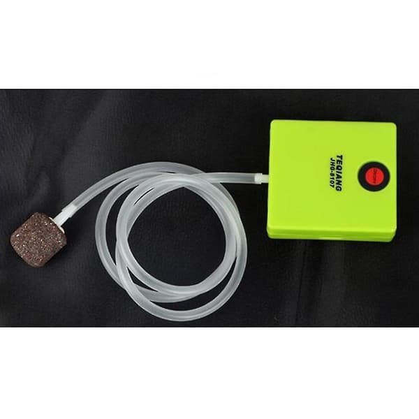 Akvariepump med luftsten, batteridriven