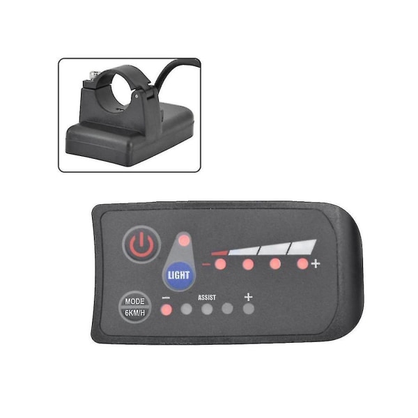 S810 E-cykelmätare LED-display 48v Ip65 Uart-protokoll för elektrisk cykel Elcykelmätare 6pin