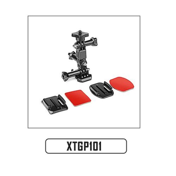 Shoot Front Side Hjälm Tillbehör Set J-formade Spänne Bas Stöd Montering För Gopro Hero 10 9 8 7 5 Yi 4k H9r Sjcam Go Pro Kits（XTGP101）