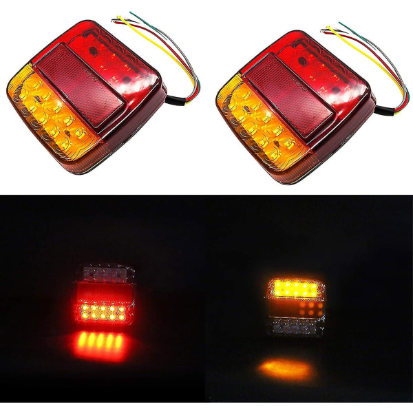 Caravan Taillight - 12v Led Tail Rear Light For Trucks And Trailers (pack Of 2x)