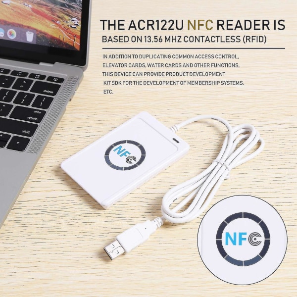 Usb Nfc-kortleserskriver Acr122u-a9 Kina Kontaktløs Rfid-kortleser Windows Wireless Nfc Reade