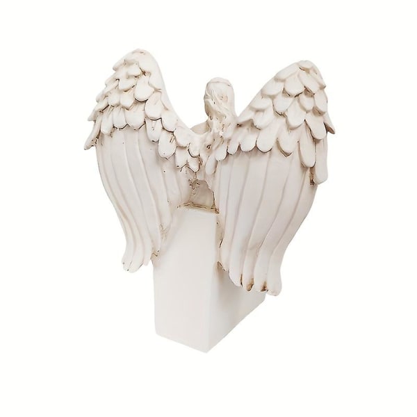 Trädgårdstrappa Ängel uppvaknande Gudinna Staty Memorial and Redemption Angel Dekorativ hartsprydnad
