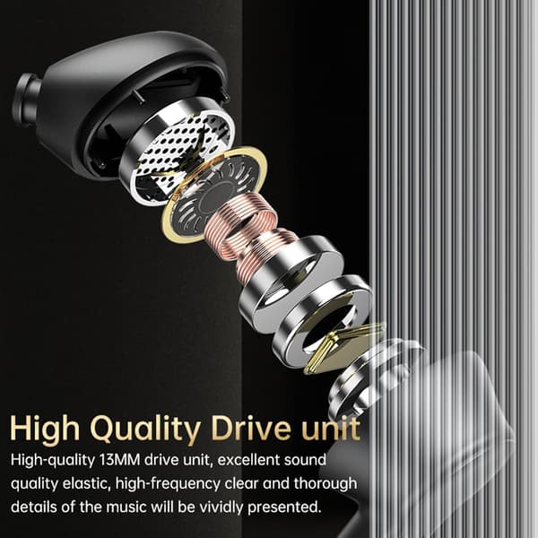 Bluetooth-hovedtelefoner HiFi Stereo, LED Smart Touch Screen Earbuds, ANC Støjreducerende Earbuds med mikrofon, In-Ear Hovedtelefoner til iOS/Android (sort)