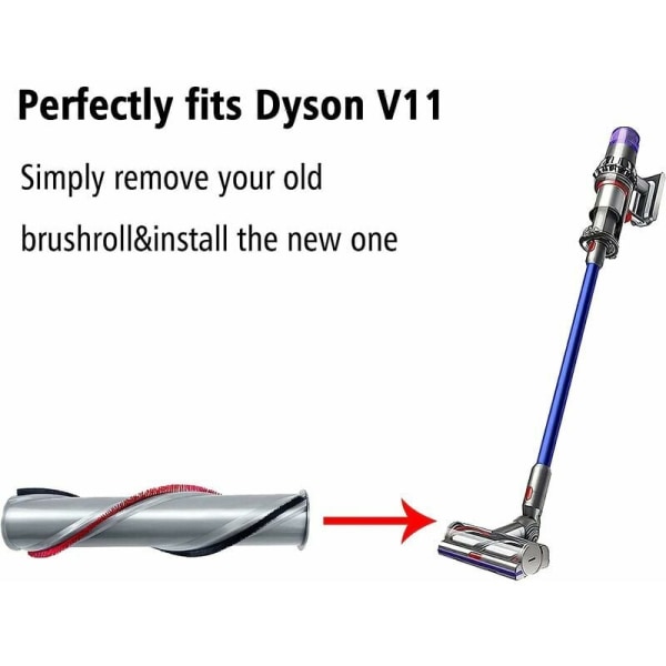 Rulleborste för Dyson V11, Ersättningsrengöringsborste för Dyson V11, Borststång för Dyson V11, Borste för Dyson V11