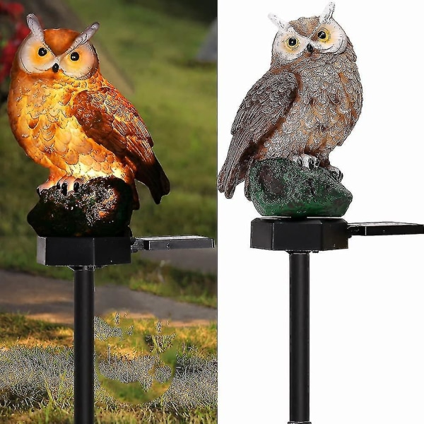 Garden Owl Solar Lights Outdoor Decor - Hartsi Owl Solar Led puutarhavalot - vedenpitävä, energiaa säästävä