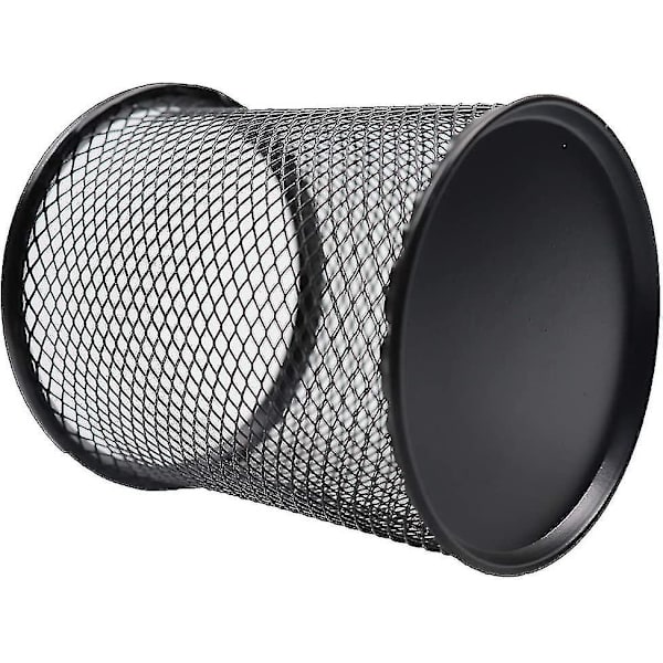 Pennställ Mesh Pennahållare Metall Pennahållare För Skrivbord Kontor Pennorganisatör Svart, 2-pack