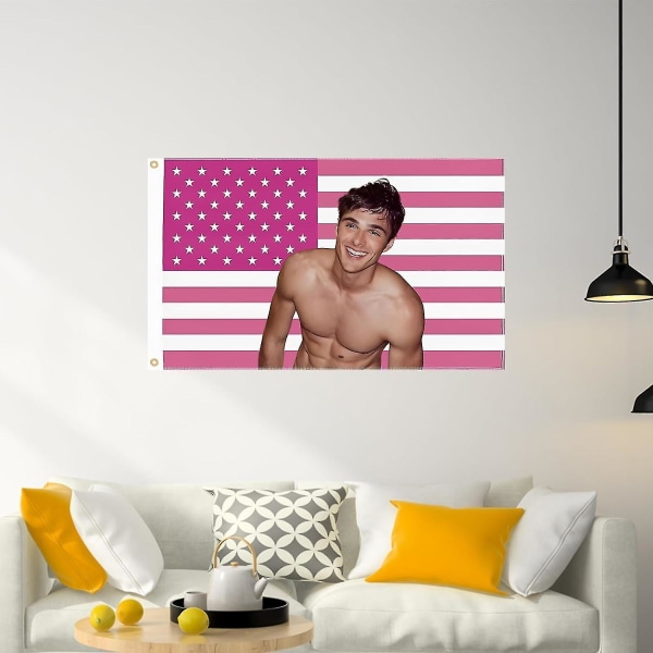 Jacob Elordi Flag 3x5 Ft Jacob Elordi Amerikanske Flag Til Værelse College Dorm Soveværelse Vægtæppedekoration