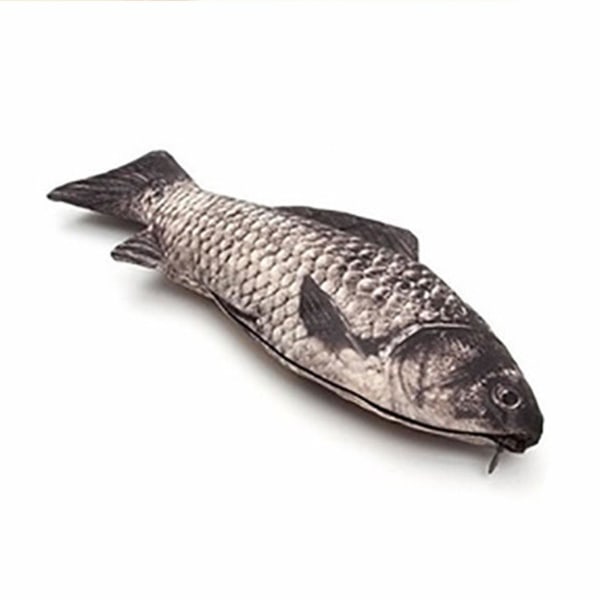 Fish Pencil Bag Hauska case kynämeikkivetoketjulaukkulle realistinen muoto