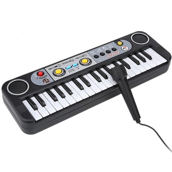 Barns Baby Music Piano Multifunktionell upplysning pedagogisk leksak med mikrofon Barns elektroniska tangentbord