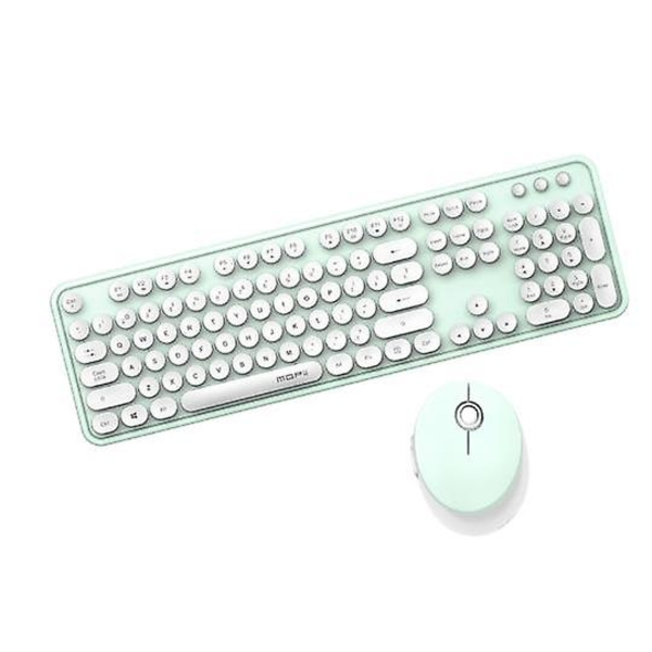 Mofii trådlöst tangentbord och mus-kombination 104 tangenter fullstorlek Usb sladdlöst tangentbord och optisk mus-set för PC bärbar dator hemmakontor spel