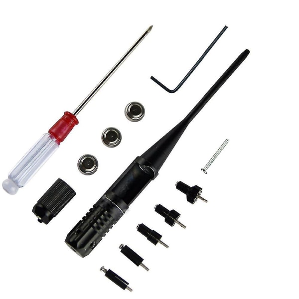 1 Set Adjustable Adapters Rifles Red Laser Bore Sighter Collimator Kit With Box