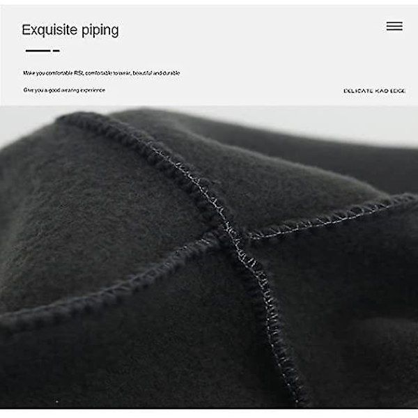Fleece-mössa Vinter Varm Utomhus Sport Skidåkning Cykling Mössa Vindtät Mjuk Beanie Mössa