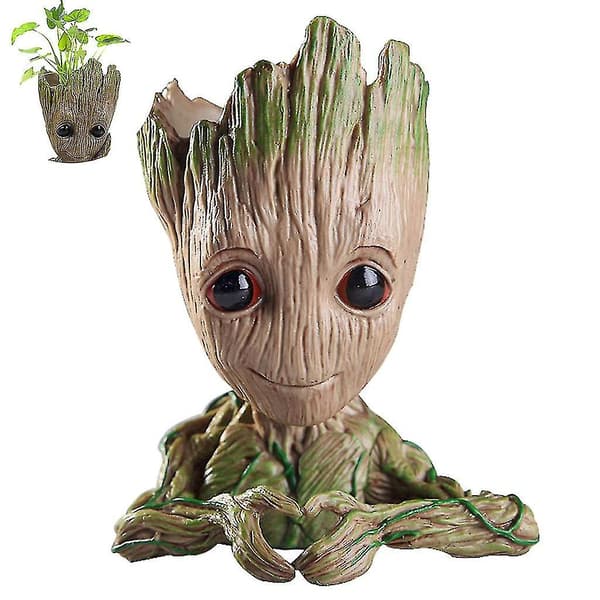 Baby Groot Blomsterpotte - Innovativ Actionfigur Til Planter
