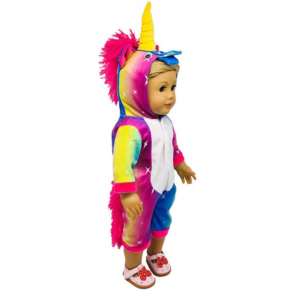 Unicorn Jumpsuit Doll Kläder American Girl Our Generation My Life Gotz Dolls GiftE