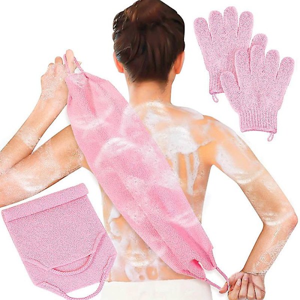 3-pack Självbränningshandske-applikatorset med Peelingvante för Självbränna