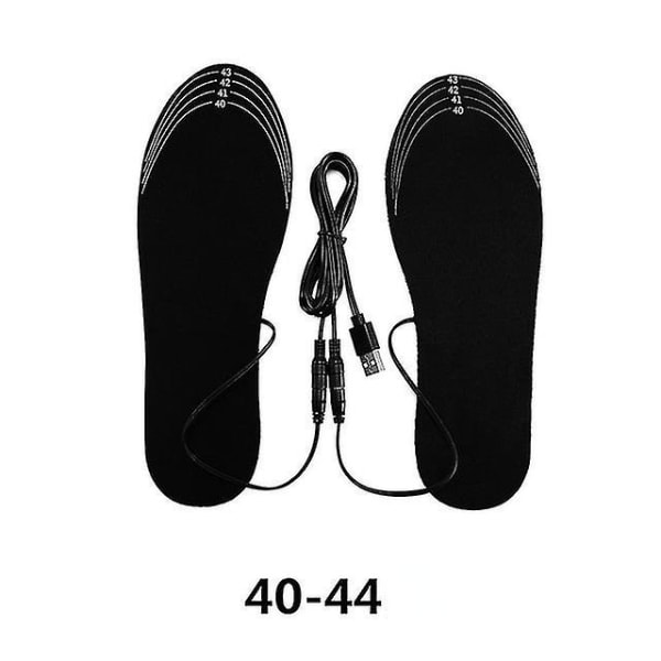 USB ladattavat lämmitetyt pohjalliset Sähkölämmitteiset kenkäpehmusteet ulkohiihtoon Talvijalkalämmittimet (40-44)