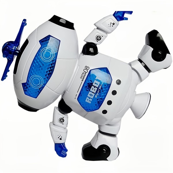 Dansrobot Elektriskt universal ljudljus Barnleksak Dansrobot Roterande leksak（astronaut）