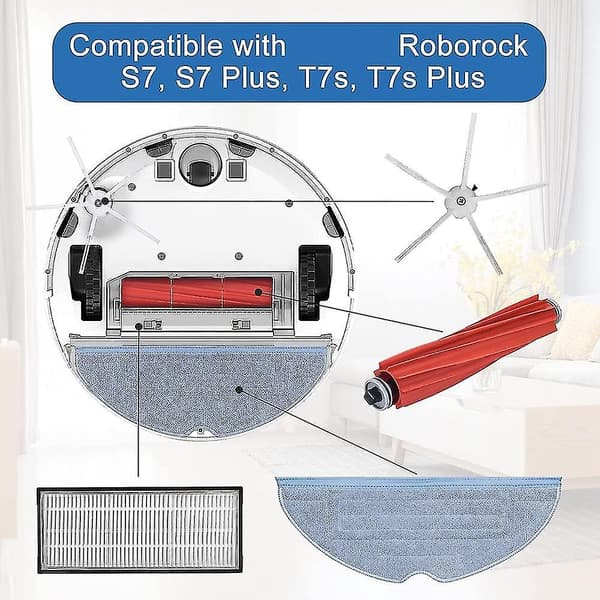 Reservedelstilbehørssæt til Roborock S7 S7 + S7 Plus S7 Max T7s T7s Plus robot