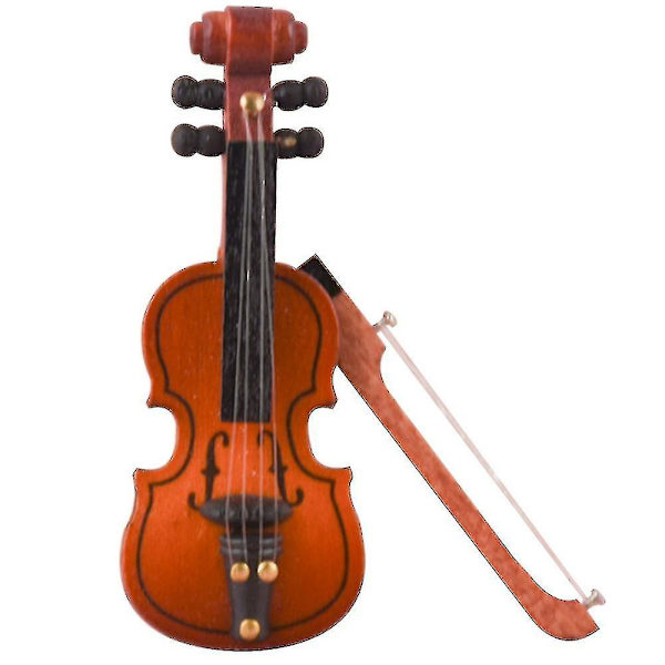 1 st 1/12 skala dockhus miniatyr fiol musikaliskt instrument diy del