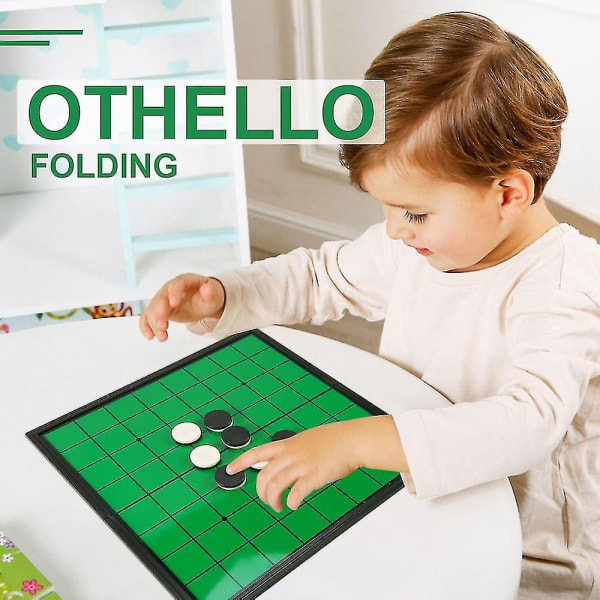 Magnetisk Bærbar Folde Reversi Othello Board Skak Standard Uddannelseshjem Forældre-børn Fam