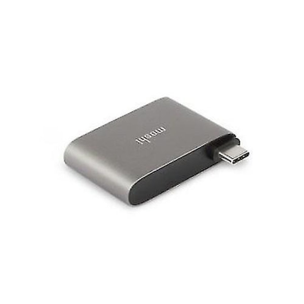 2024 USB-C till dubbla USB-A-adapter, grå