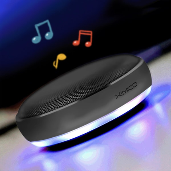 Bärbar Bluetooth-duschhögtalare med färgglada blinkande lampor, stödjer T-WS stereoljudläge, över 30 fot Bluetooth-räckvidd, parning för utomhus, hem,