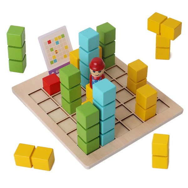 Børnepuslespil Legetøj Byggeklodser Uddannelsesspil Logisk tænkning Træpuslespil Udvikling af puslespil