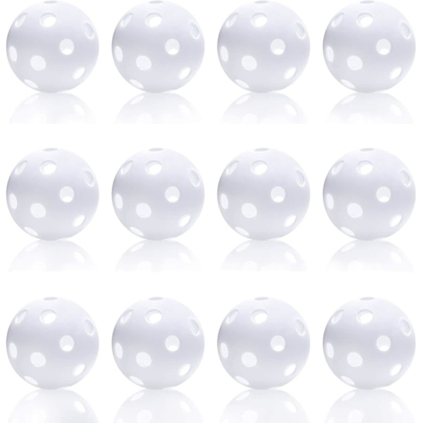 12-pack plastbasebollar för träning, lätta bollar för inomhus- och utomhusbruk
